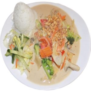 30. Erdnuss soße mit reis