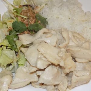 M7.Erdnuss Soße mit Duftreis